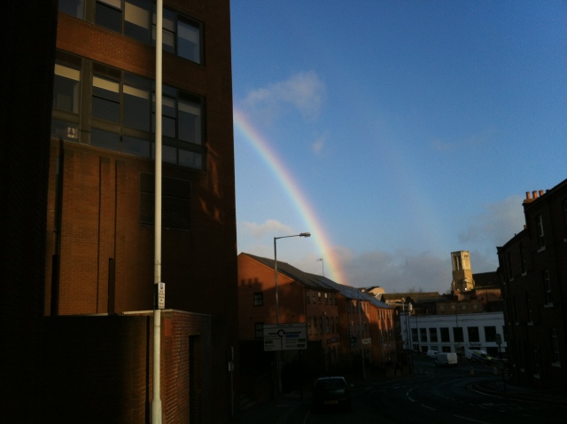 Last Thursday I saw this Rainbow on my way to work.